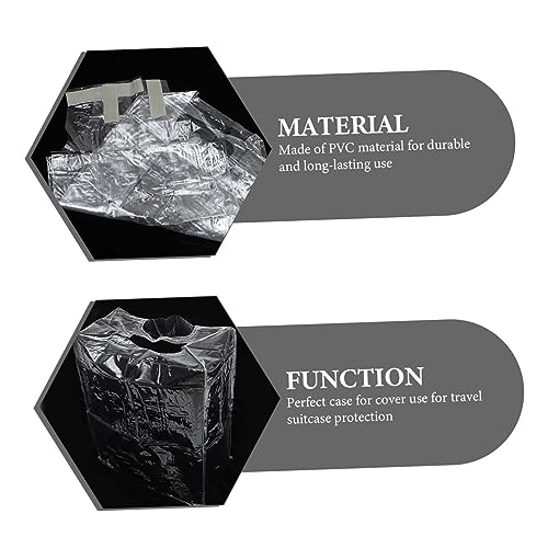 KESYOO Transparent Travel Luggage Cover Scratch-resistant Suitcase Protector Fit for Standard Trolleys Lightweight and Durable Design4