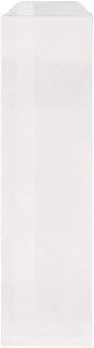 Disposable Silverware Flatware Paper Bags 2.75 x 10 inches White Plain Churro Bag Kitchen Cutlery Utensils Holder Made in USA (pack of 100)