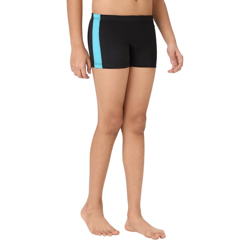 Black Panther Boys Swim Brief | Quick Drying Swim Shorts for Boys | Stretchable Swimwear Shorts | Regular Fit Swimming Brief for Kids | Black - XL 1