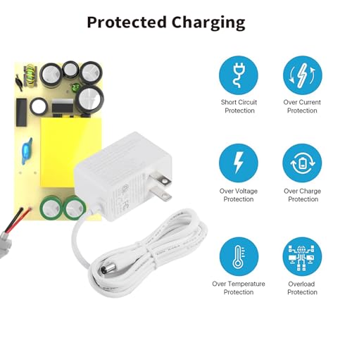 Tonton 10FT/3M Replacement 9V Power Supply Compatible with TP Link Tapo Camera C100 C200 C210 C310 C320WS C100/A TC70 CCTV Smart Security Camera AC/DC Adapter Cord T090060-2B1 Replacement Charger