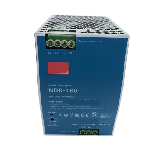 NDR-480 Transformateur Rail DIN 220V 24V 48V alimentation abaisseur