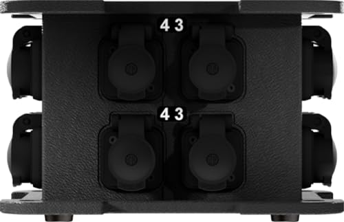 Power Turtle Multicore Box für kompakte, extrem robuste Stromverteilung, die eine deutliche Reduzierung des Volumens ermöglicht