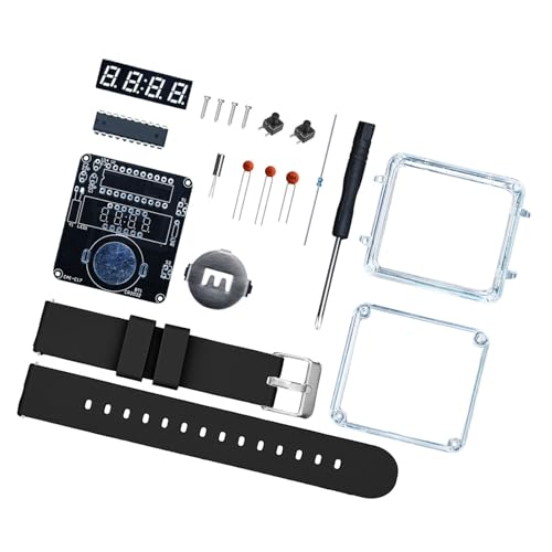 Montaje de relojes electrónicos digitales con pantalla LED, proyecto de soldadura para entusiastas del aire libre y aficionados, kit de montaje fácil de reloj