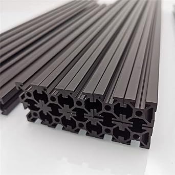 Lysee 3D Printer Parts & Accessories - Funssor Tapped Misumi HFSB5-2020 Extrusion Frame Kit for 300/350MM Build VORON 2.4 3D Printer Black Anodized Blind Joints - Size 300mm