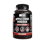 Pure Organic Ingredients Natural Apple Cider Vinegar No Magnesium Stearate or Rice Fillers Non-GMO, Undiluted ACV Powder with No Additives (365 Capsule)