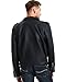 WULFUL Men's Leather Jackets, Faux Bomber Jacket for Men Motorcycle Lapel Asymmetric Zip-Up Slim Fit Biker Coat