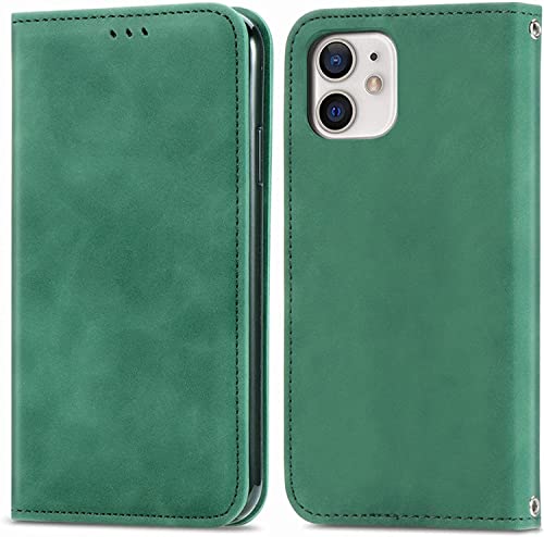 Étui portefeuille iPhone 13 vert idéal pour vos sorties sans sac