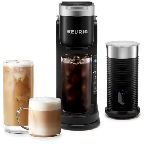Keurig KCBBK86S K-Café Barista Bar Single Serve Coffee Maker and Frother, Black - Certified Refurbished
