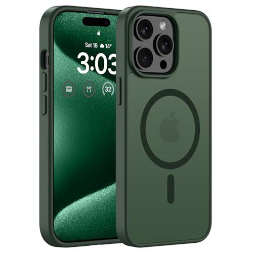 ORDA für iPhone 15 Pro Max Hülle 6,7 Zoll Kompatibel mit MagSafe,Magnetisch für iPhone 15 Pro Max Case Durchscheinende M...
