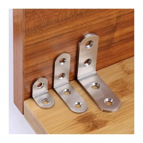 Soporte de esquina acero inoxidable L 16x50mm con tornillos pack de 5 4
