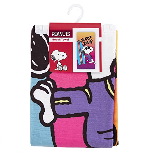 Northwest Beach Towel, 30" X 60", Peanuts Surf Dog #TOP1