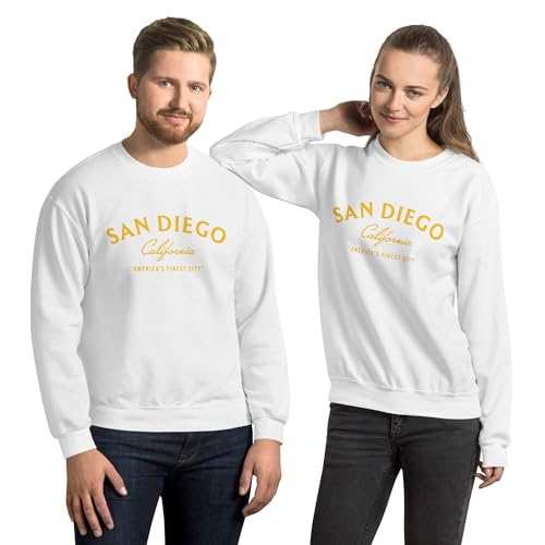 San Diego Unisex Sweatshirt – Cozy, Premium, and Stylish Pullover White L