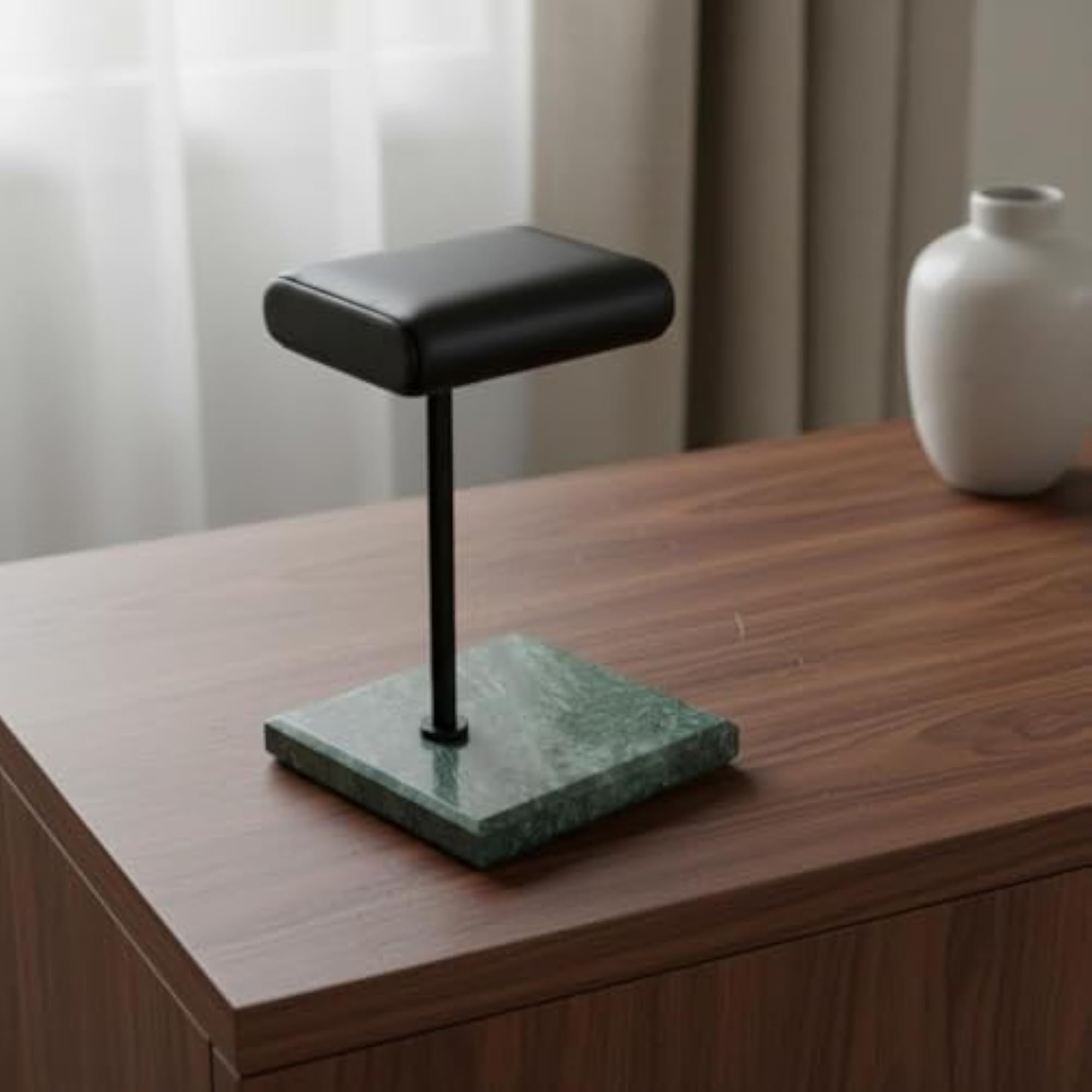 Luxury Green Marble Base Watch Stand for Dressing Table