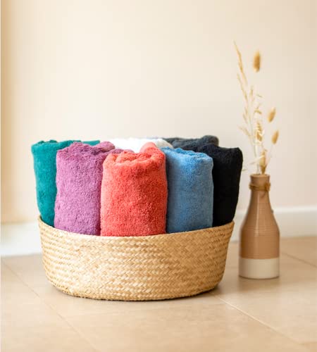 herzbach home Lot de 3 Serviettes de Savon 30 x 30 cm - Mini Serviettes de Haute qualité, Douces et absorbantes de qualité supérieure - 100% Coton Naturel ( Anthracite