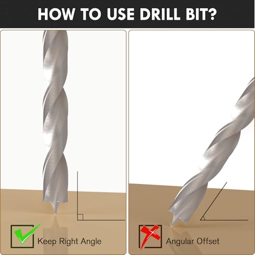MACXCOIP Brad Point Wood Drill Bit Set