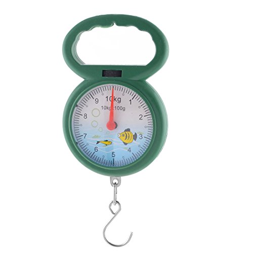 Báscula portátil con dial números arábigos 10kg verde miniatura 1