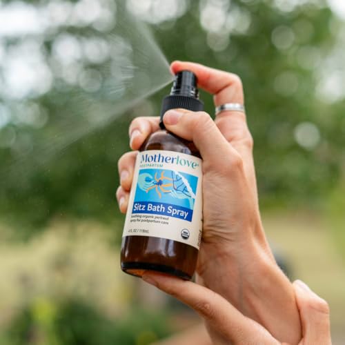 Image of Motherlove Sitz Bath Spray (4 oz Value Size) Sitz Bath for Postpartum Care-Herbal Perineal Spray w /Witch Hazel-USDA Organic, Vegan, & Cruelty Free (Pack of 2)