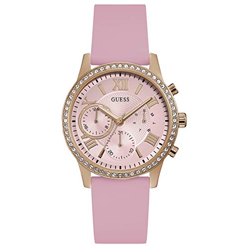 Guess Women's Solar U1135L2 Pink Silicone Quartz Fashion Watch