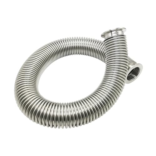 Manguera flexible fuelle de vacío KF40 800mm de acero inoxidable SUS 304 2