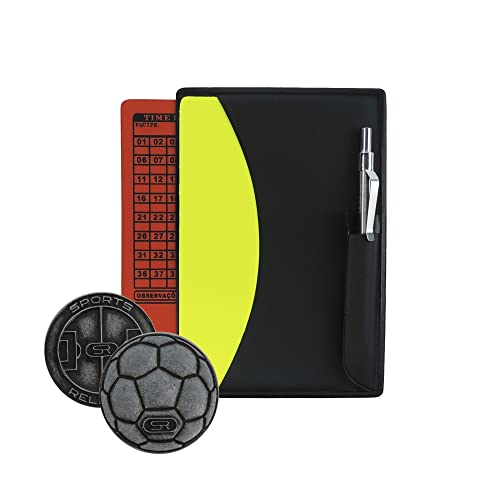 Par Cartão De Arbitro + Porta Cartão + Lapiseira Metal + Moeda