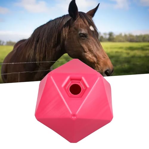 Balle de foin chevaux Pilipane durable polygone amusant pour stimuler l'instinct