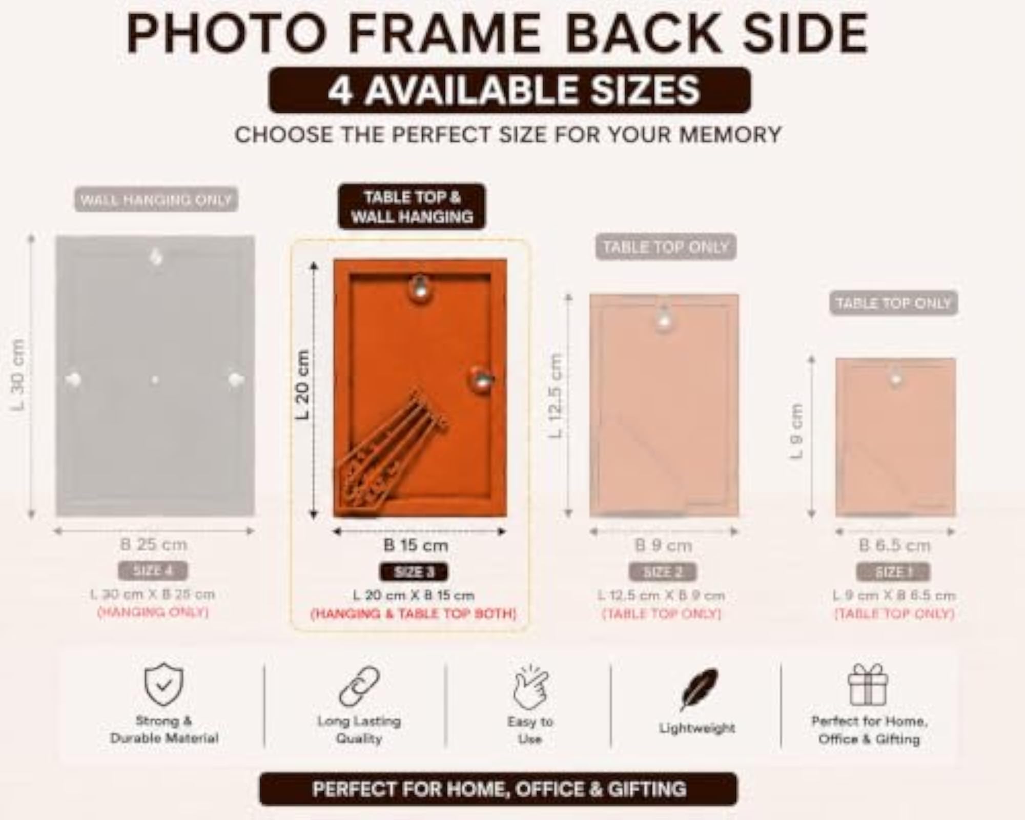 Lord Brahma Photo Frame, Table Top & Wall Mount