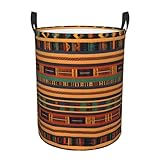 Occasion : le panier à linge imprimé africain sera une bonne aide dans votre vie. Idéal pour les salles de jeux, les salles de bains, les chambres, les vestiaires, les cuisines, les bureaux et les cabines de voiture pour ranger les jouets, les vêtements, les débris de bureau et le désordre domestique