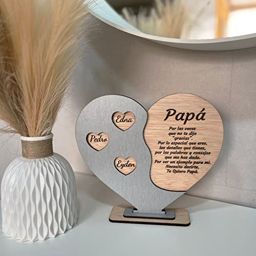 Llavero De Madera Regalo Del Día Del Padre Corte Láser Y