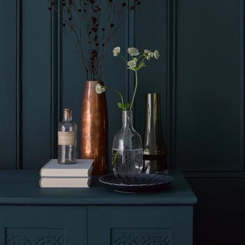 Rust-Oleum dunkelblau Möbelfarbe mit Matt-Finish, geruchsarm und wasserbasiert für Innenholz - Abendblau 750ML – Ansicht 3