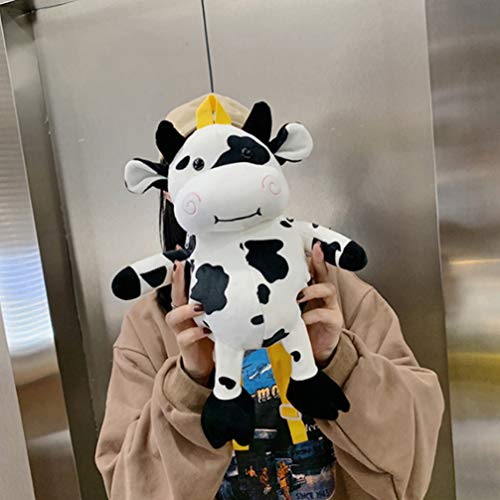 KESYOO Mochila de Vaca de Pelúcia Boneca de Vaca de Pelúcia Pingente de Lembrança de Boi Do Zodíaco