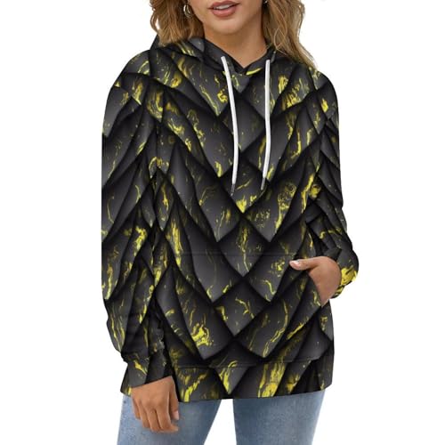 Dragons Scale Print Hoodie Womans Sweatshirt Male Pullover Hoody Casual Loose Hooded Long Sleeve Sports Shirt Tops2
