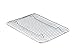 Update International Heavy-Duty 1/4 Size Cooling Rack, Wire Pan Grade, Commercial Grade, Oven-Safe, Chrome, 8 x 10 Inches, Set of 2