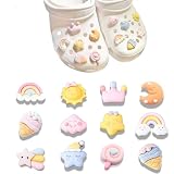 JOOTUEPO Charmes de Chaussure, 12 Pièces Pins Croc Charmes de Chaussure, Breloque de Chaus...
