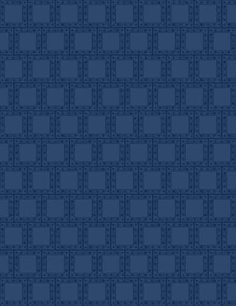 FlashPhoenix Quality Sewing Fabric Alpha-Bots by - Navy Steel Boxes by The Yard Size 36" x 44" inch