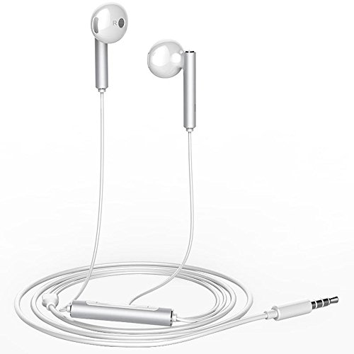 Huawei 22040201 Half-in-Ear Headset with Microphone AM115, White-Metal