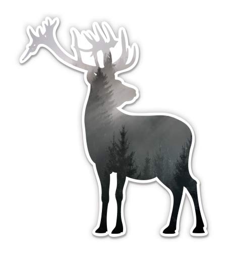 Elk Deer Misty Forest Woods - 12