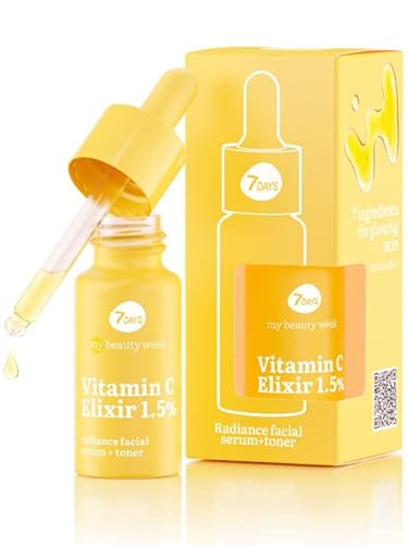 7Days Sérum à la vitamine C pour le visage - Soin coréen de la peau - Sérum éclaircissant pour le visage - Hydratant anti-pigmentation - Tonique anti-âge à la vitamine C