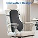 Teemour High Back Support Pillow for Office Chair, Fully Support Back Cushion - Memory Foam Lumbar Support Pillow for Offfice Chair, Desk, Gaming Chair, Promotes Posture Pain Relief Adjustable Straps