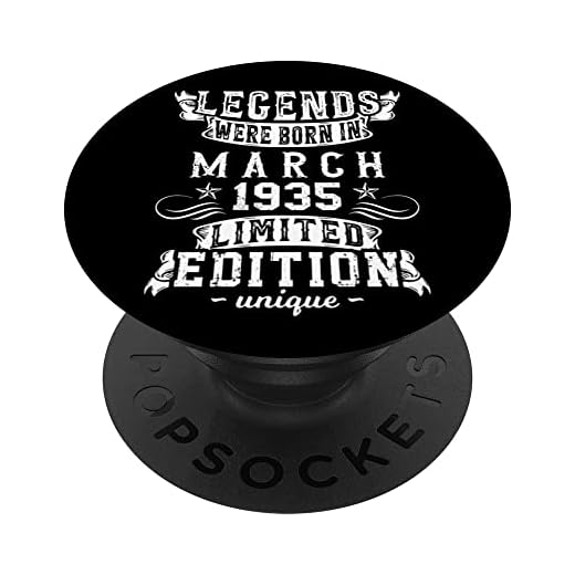 Cumpleaños Marzo 1935 Edición Limitada Regalo March 1935 PopSockets PopGrip Intercambiable