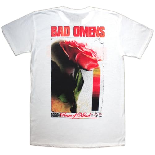 Rock Off officially licensed products Bad Omens Flower T Shirt Size M