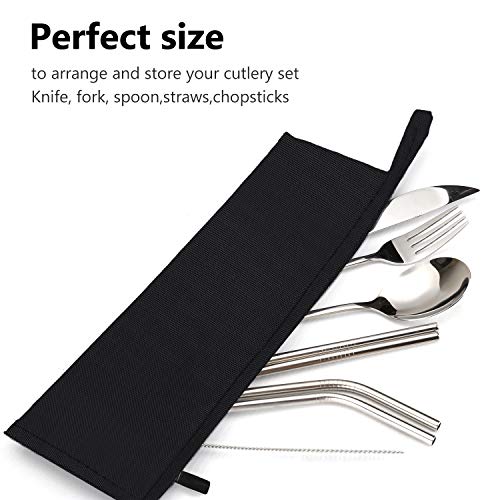 Chopstick Case Without Chopsticks Reusable Chopsticks Bag, Travel Utensil Set Pouch, Chopstick Carrying Case For Metal Chopsticks Bamboo Chopsticks Stainless Steel Chopsticks Titanium Sporks #TOP6