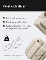 STRYVE Gewichtsmanschetten 2kg (2x1kg) - Ankle Weights 2er Set aus Silikon - Verstellbare Gewichte für Beine und Arme - Knöchelgewichte, Handgelenkgewichte für Männer und Frauen - Geruchslos & sicher – Ansicht 4