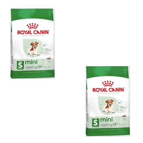 Royal Canin Mini Ageing 12 + | Doppelpack | 2 x 800 g | Alleinfuttermittel für kleine Hunde bis 10 kg | Ab dem 12. Lebensjahr | Kann die Nierengesundheit unterstützen