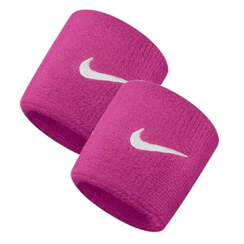 Image of NIKE Premier Swoosh Singlewide Wristbands -Soft, Moisture-Wicking (1 Pair, 2.5 inch Wide)