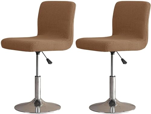 Fundas de taburete de bar giratorio elásticas extraíbles lavables para comedor 2