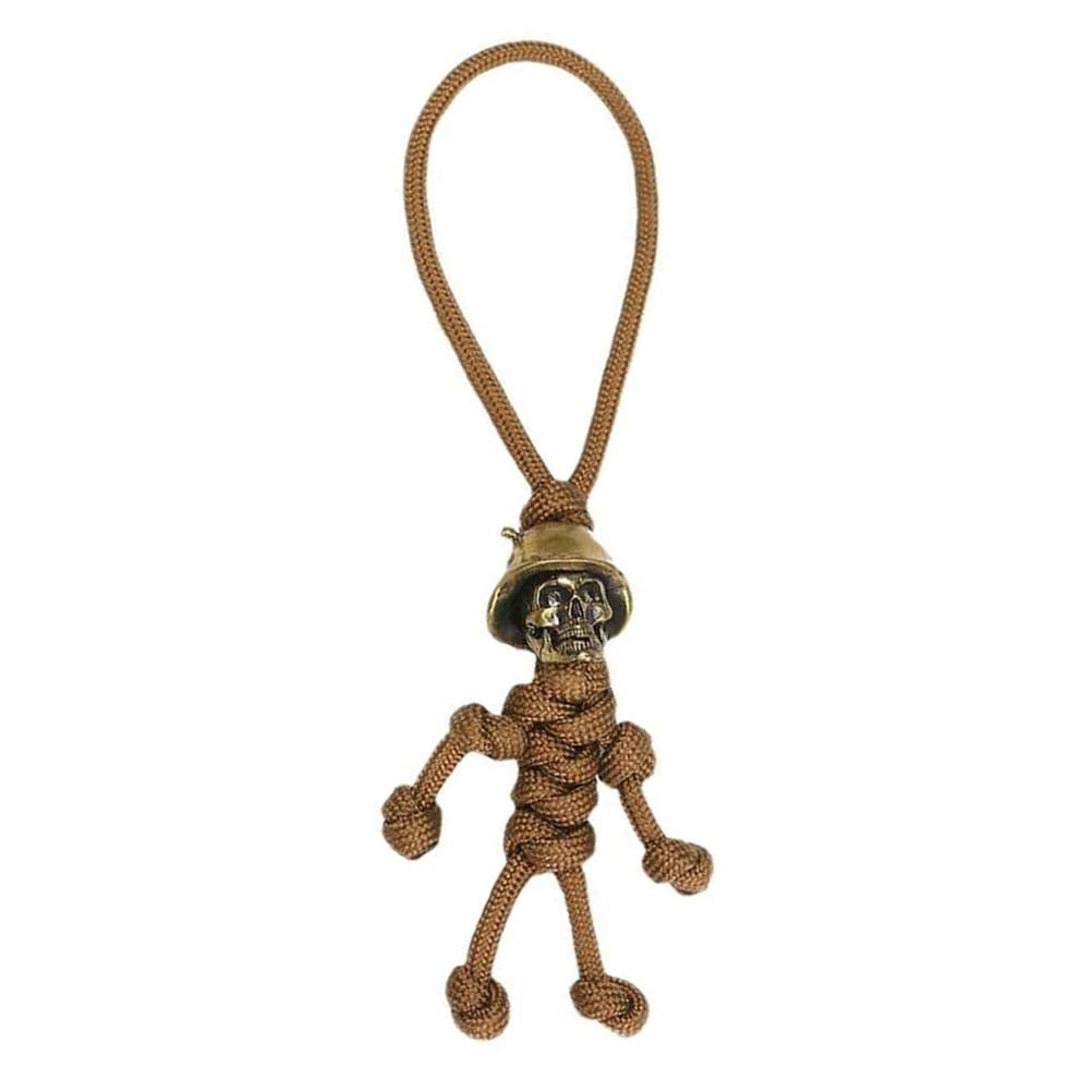 Sxutop 6 stuks sleutelhangers soldaat skelet gevlochten autohanger doodskop gevlochten touw sleutelhanger sleutelkoord hanger doodskop skelet paraplu lanyard voor portemonnees, bagage, koffer