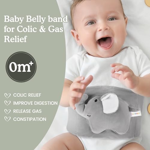 image for Cuckool Baby Colic and Gas Relief, Heated Tummy Wrap for Newborns Bell