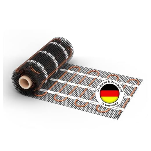 Calefacción eléctrica por suelo radiante: WARMON Ultra 200 W/m² con termostato WiFi OKE-25 Touch y marco de cristal Garda negro, termostato: 2,5 m²