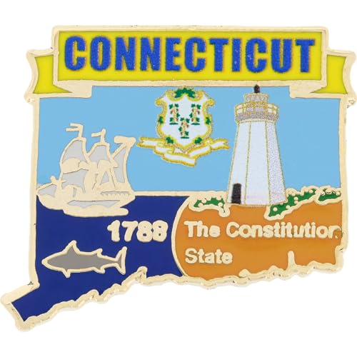 Connecticut Map Pin 1"