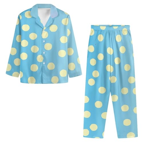 Couples Pajama Button Down Sleepwear Loungewear Matching Pjs For Family XS-4XL4